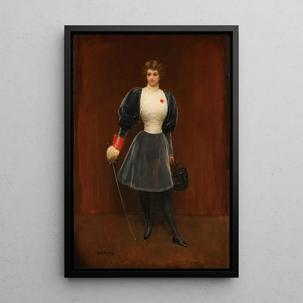 The Fencer - Jean Béraud — framed artwork on a wall