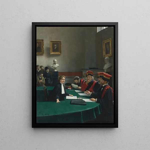 Doctor's Examination Room - Jean Béraud — framed artwork on a wall