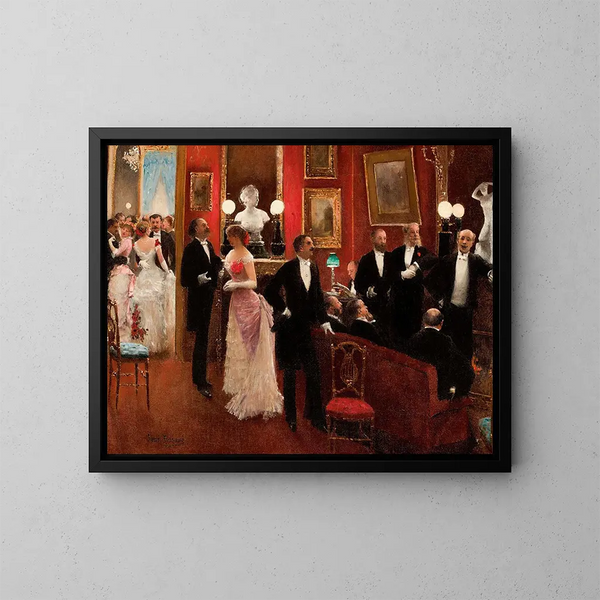 Scene of the Ball - Jean Béraud — framed artwork on a wall