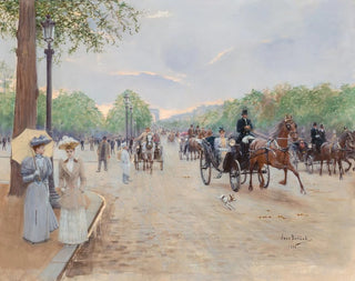 on the Champs-Élysées - Jean Béraud — artwork view