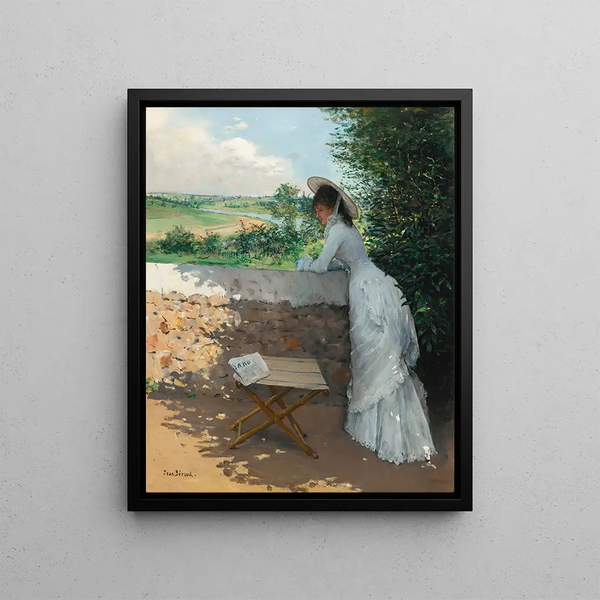 A Dreamy Figaro - Jean Béraud — framed artwork on a wall