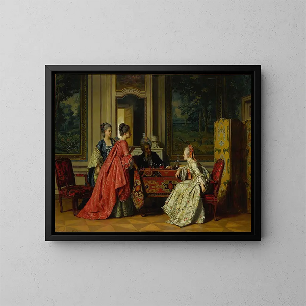 The Chess - Jean Carolus — framed artwork on a wall