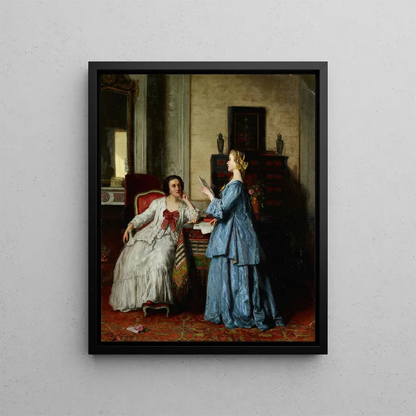 La lettre - Jean Carolus — framed artwork on a wall