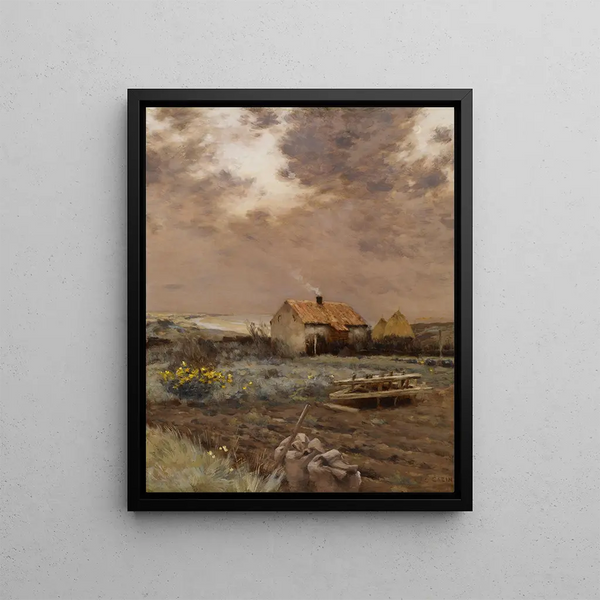 Landscape Painting - Jean-Charles Cazin — framed artwork on a wall