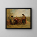 Spring on the Terrace - Jean-Charles Meissonier — framed artwork on a wall