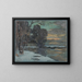 Canal de l'Ourcq en hiver - Jean Constant Pape — framed artwork on a wall