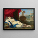 Young Sleeping Woman Also Known As La Belle du Canet - Jean Daret — framed artwork on a wall