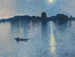 The lake in the moonlit clearing - Jean Delville — artwork view