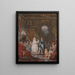 a fête in a Louis XVI interior illuminated by a candelabrum and a torchère with a dancing couple performing the minuet - Jean Démosthène Dugourc — framed artwork on a wall