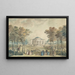 La façade du jardin de Bagatelle - Jean Démosthène Dugourc — framed artwork on a wall