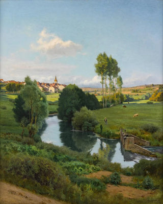 Jean Ferdinand Monchablon - La Saone au bas de Lironcourt Vosges.webp