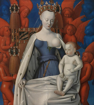 Jean Fouquet - Virgin and Child Surrounded by Angels.webp
