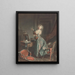 a woman playing guitar - Jean François Janinet — framed artwork on a wall