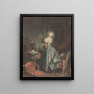 Jean Franois Janinet - A Woman Playing The Guitar.webp