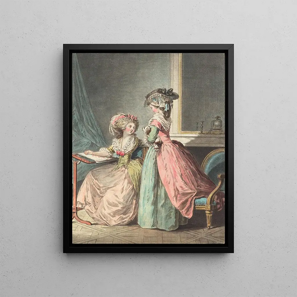 Ha La Joli Petit Chien - Jean François Janinet — framed artwork on a wall