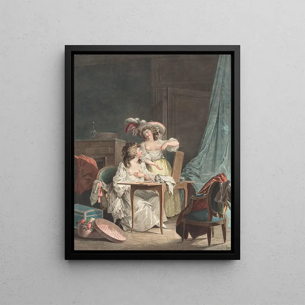 La Comparaison - Jean François Janinet — framed artwork on a wall