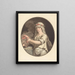 La jeune vestale - Jean François Janinet — framed artwork on a wall