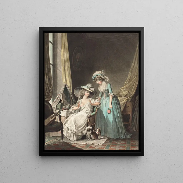 L'aveu Difficile La Confession Difficile - Jean François Janinet — framed artwork on a wall