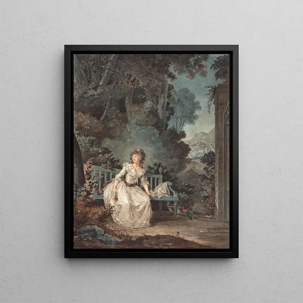 Nina or the Mad with Love Nina or the Mad Woman with Love - Jean François Janinet — framed artwork on a wall