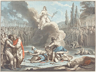 The Combat of the Horatii and the Curiatii - Jean François Janinet — artwork view