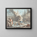 The Combat of the Horatii and the Curiatii - Jean François Janinet — framed artwork on a wall