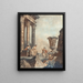 Vestiges d'un temple en Grèce - Jean François Janinet — framed artwork on a wall
