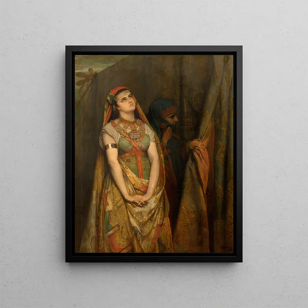 The Prayer of Judith - Jean François Portaels — framed artwork on a wall