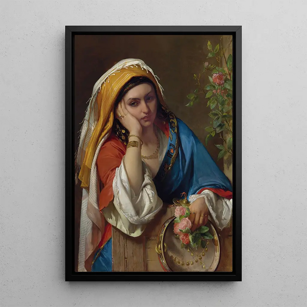 Rêverie - Jean François Portaels — framed artwork on a wall