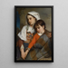 Sisters - Jean François Portaels — framed artwork on a wall