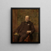 Self-portrait Painting - Jean François Portaels — framed artwork on a wall