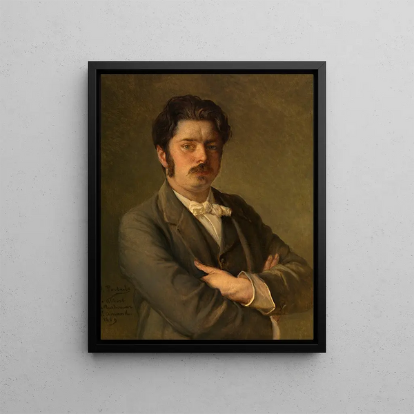 The Composer Albert De Vleeshouwer - Jean François Portaels — framed artwork on a wall