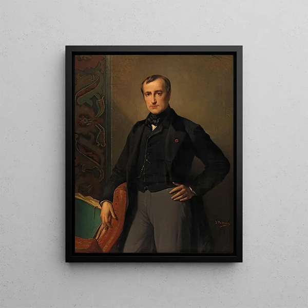 The Painter Paul Delaroche - Jean François Portaels — framed artwork on a wall