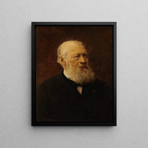 L'écrivain Hendrik Conscience - Jean François Portaels — framed artwork on a wall