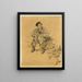 A shoemaker - Jean François Raffaëlli — framed artwork on a wall
