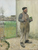 Bonhomme coming from painting his fence - Jean François Raffaëlli — artwork view