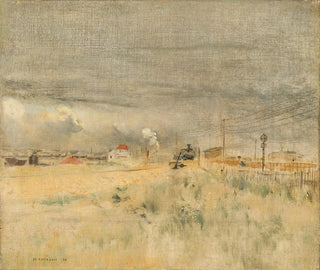 Locomotive in maneuver - Jean François Raffaëlli — artwork view