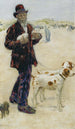 Man walking dogs - Jean François Raffaëlli — artwork view
