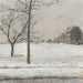 Montmartre under the snow - Jean François Raffalli — artwork view