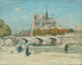Notre-Dame view from Quai de la Tournelle - Jean François Raffaëlli — artwork view