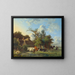Landscape Painting - Jean François Valois — framed artwork on a wall