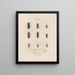 Insects collected in Africa and America Pl08 - Jean Gabriel Prêtre — framed artwork on a wall
