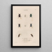 Insects collected in Africa and America Pl15 - Jean Gabriel Prêtre — framed artwork on a wall