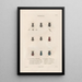 Insects collected in Africa and America Pl20 - Jean Gabriel Prêtre — framed artwork on a wall