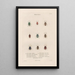 Insects collected in Africa and America Pl51 - Jean Gabriel Prêtre — framed artwork on a wall