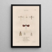 Insects collected in Africa and America Pl63 - Jean Gabriel Prêtre — framed artwork on a wall