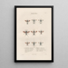 Insects collected in Africa and America Pl67 - Jean Gabriel Prêtre — framed artwork on a wall