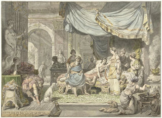 Antiochus tries to hide his love for his mother Stratonice - Jean Grandjean — artwork view