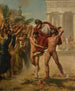 Diagoras carried triumphantly by his sons - Jean Guillaume Rosier — artwork view
