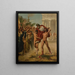 Diagoras carried triumphantly by his sons - Jean Guillaume Rosier — framed artwork on a wall