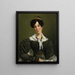 Portrait of Victoire Du Bois - Jean Henri de Coene — framed artwork on a wall